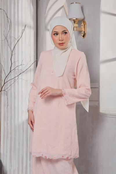 Kurung Sofea - Soft Pink